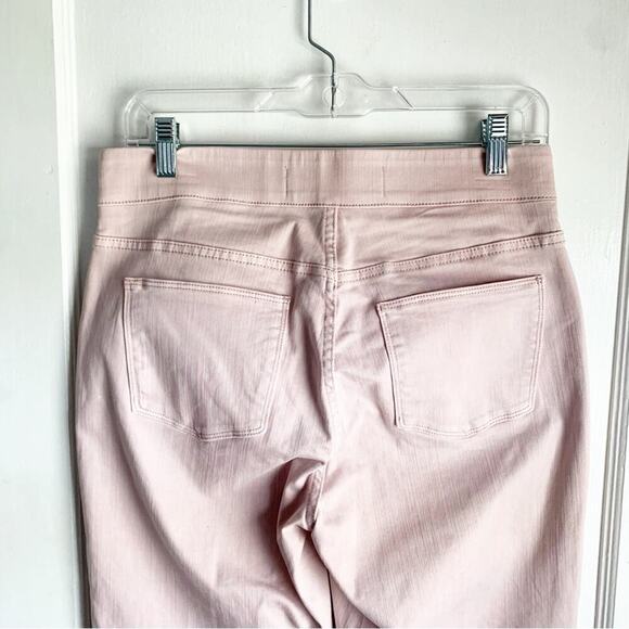 Soft Surroundings Pink Blush Pull On Raw Hem Jeggings Stretch Jeans Size Small S - Picture 10 of 16